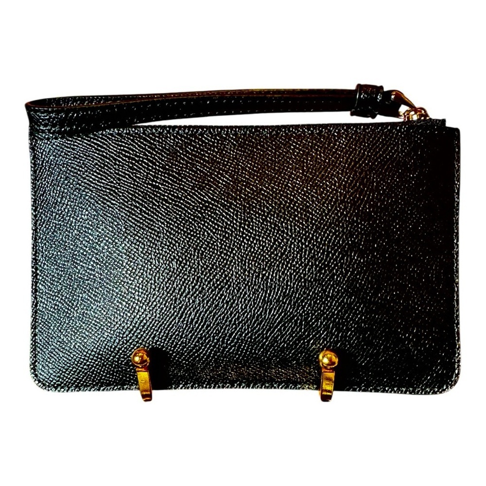 Coach Black Wristlet Star Glitter Excellent Preloved Condition - Picture 2 of 10